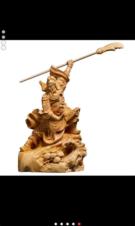 Guang Yu Statue Three Kingdoms Guandi Buddha Statue Solid Wood Hobbies