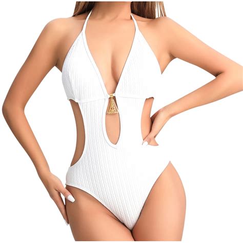 Efsteb Womens One Piece Swimsuit Fashion Bikini Swimsuits Bathing Suits Slim Beach Swimming