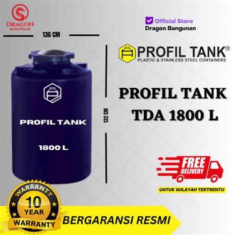 Jual Tangki Air Plastik Profil Tank Tda 1800 Liter Toren Air Profil