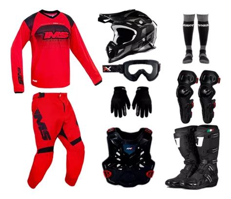 Kit Equipamento Protork Insane Jett Trilha Motocross Oferta