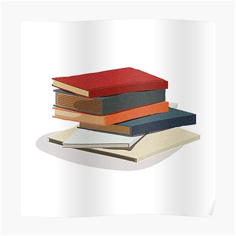 Classic Book Stack Sticker Poster For Sale By Springnature Redbubble