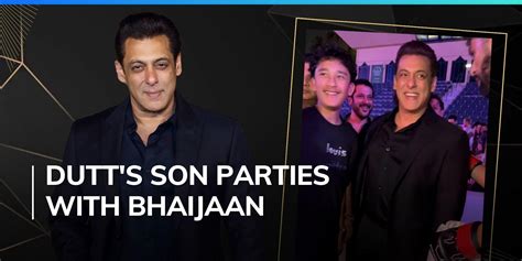 Salman Khan Spends Chill Evening With Sanjay Dutts Son Shahraan In