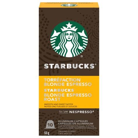 Starbucks Blonde Espresso Roast Capsules For Nespresso Original Line Linen Chest