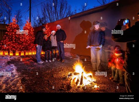 Farolitos In New Mexico Hi Res Stock Photography And Images Alamy