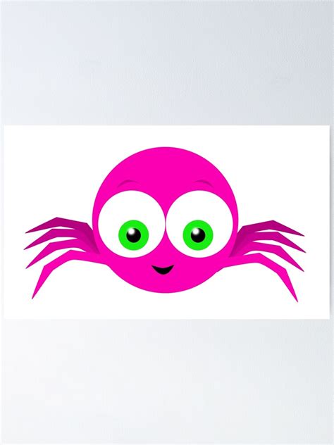 The Itsy Bitsy Spider Poster For Sale By Wickedcartoons Redbubble