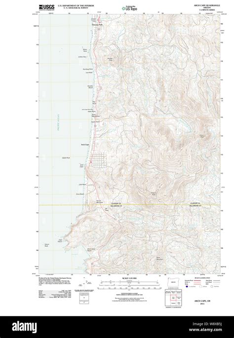 Map Of Arch Cape Oregon Hi Res Stock Photography And Images Alamy