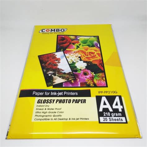 Jual Glossy Photo Paper A4 210g 230g Combo 20 Sheets Shopee Indonesia