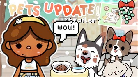 💗new Fluffy Friends Pets Update On Toca Boca Trailer ‼️ 🐰🐶🐱 Toca