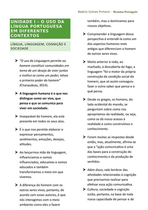 Coesão E Coerência Resumo