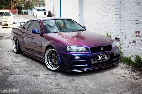 Midnight Purple Nissan Gtr R34 Japanese Domestic Market Nissan Skyline Gtr Tuner Cars Jdm