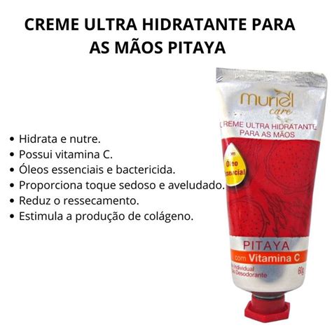 Creme Ultra Hidratante Para As M Os Muriel Care Pitaya G