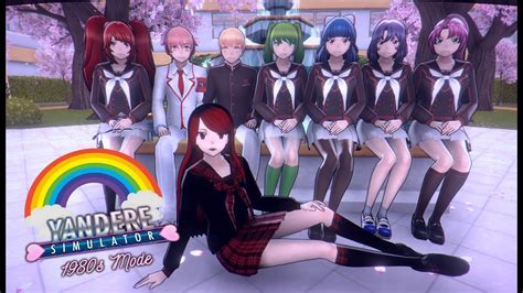 Rainbow Hair Color Order Elimination Yandere Simulator 1980s Mode Youtube