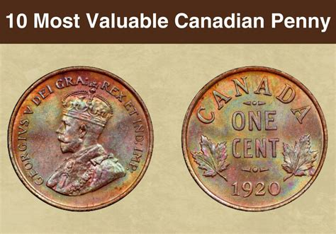 Top Most Valuable Canadian Penny Worth Money