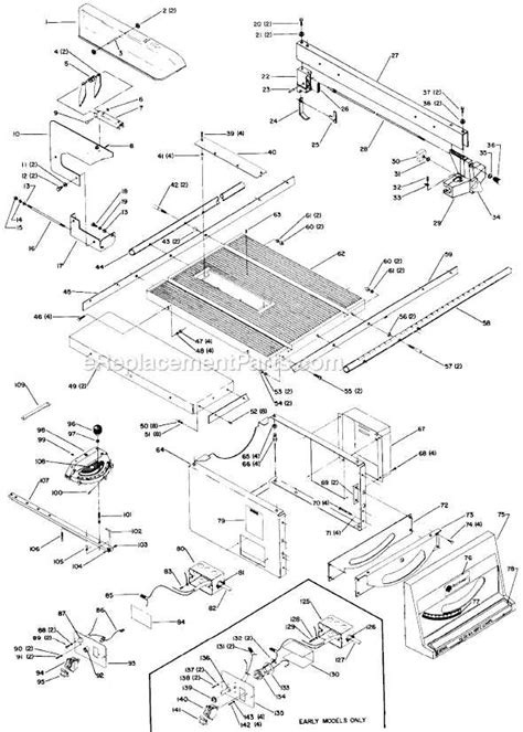 Exploring The Inner Workings Of A Delta Scroll Saw Detailed Parts Diagram