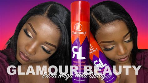 The New Purple Glamour Beauty Ultimate Extra Hold Lace Wig Spray Review Youtube