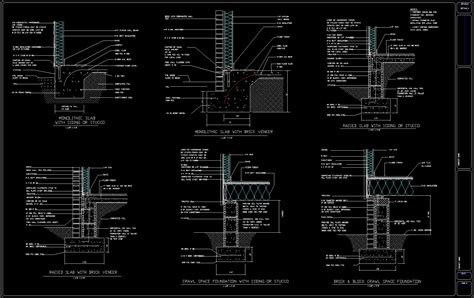 Foundation Details DWG Full Project For AutoCAD Designs CAD