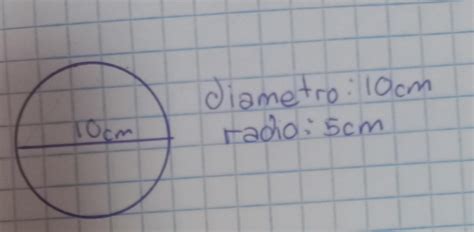 como hacer una circunferencia de 10 centímetros de diámetro Brainly lat