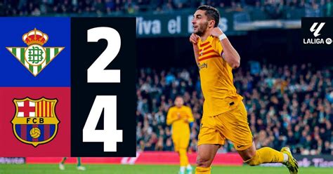 Resultados Real Betis FC Barcelona 2 4 21ª jornada de Primera