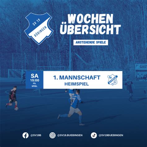 Wochenübersicht KW 7 – SV 19 Bübingen