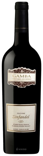 Gamba Vineyards And Winery Starr Road Ranch Old Vine Zinfandel Vivino US