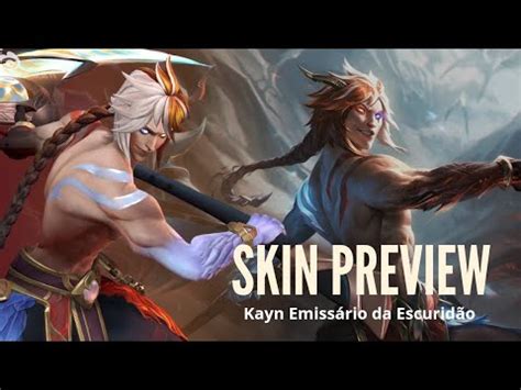 Kayn Emissário da Escuridão Skin Preview Wild Rift YouTube