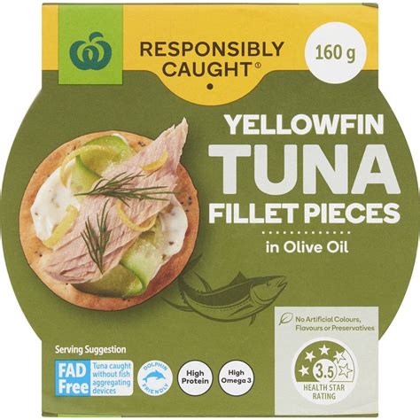 Woolworths Yellow Fin Tuna In Olive Oil G Woolworths