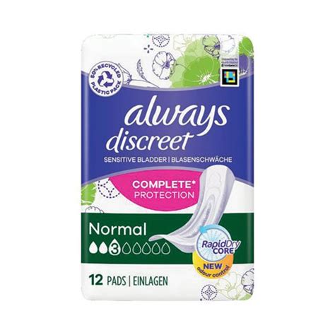 Always Discreet Normal Incontinence Pads X12 Per Pack Pack Of 4 760511 All Things Office