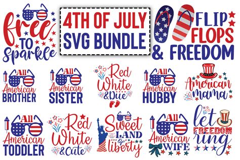 4th Of July Svg Bundle Bundle · Creative Fabrica