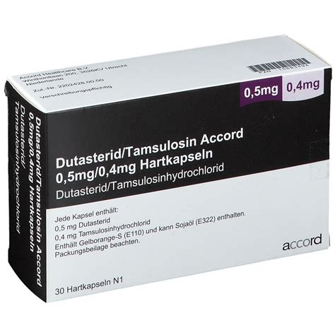 Dutasterid Tamsulosin Accord 0 5 Mg 0 4 Mg 30 St Mit Dem E Rezept