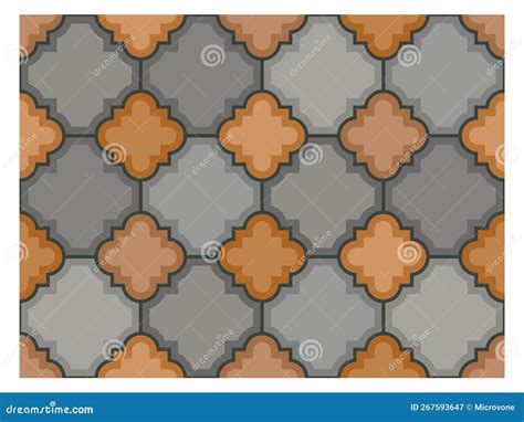 Pavement Pattern Black Ink Seamless Illustrations Of Wall And Road