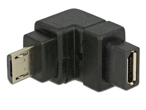 Adaptor Micro Usb B 20 In Unghi Jos Delock 65668