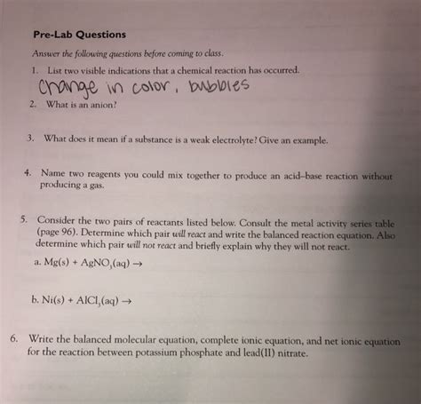 Solved Pre Lab Questions Answer The Following Questions