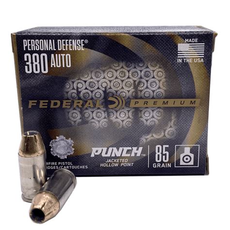 380 Auto Federal Personal Defense 85 Grain Jhp