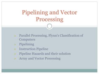 Pipelining And Vector Processing Ppt