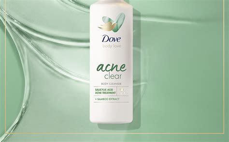 Dove Body Love Body Cleanser Acne Clear For Acne Prone Skin Body Wash With Salicylic