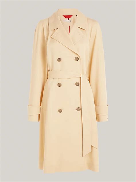 Double Breasted Relaxed Trench Coat Beige Tommy Hilfiger