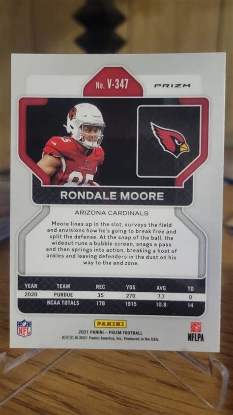 2021 Panini Prizm Silver Parallel Rondale Moore V 347 RC Rookie EBay