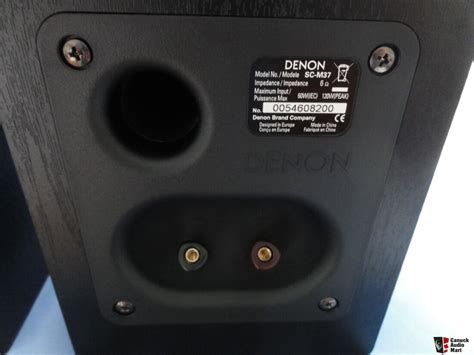 Very Nice Pair Of Denon SC M37 Bookshelf Speakers For Mini Systems