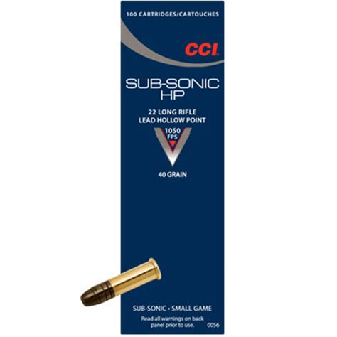 cci lr gr hp subsonic  ammunition bill hicks