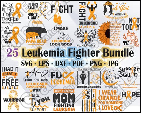 Gold Awareness Ribbon Leukemia Cancer Svg Orange Cancer Awareness Orange Ribbon Svg Brave