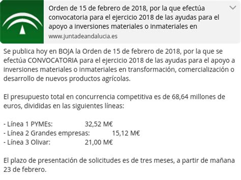 Ayudas Para El Apoyo A Inversiones Materiales O Inmateriales En