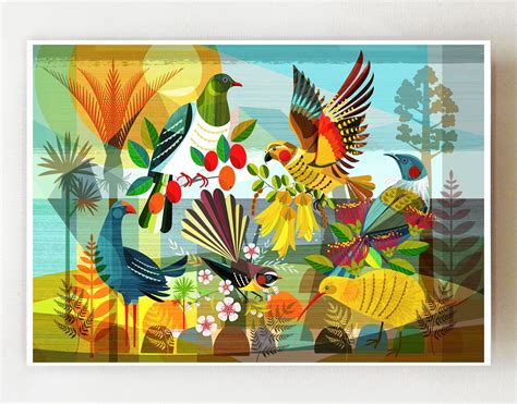 Landscape, New Zealand, Flora & Fauna, print, NZA135