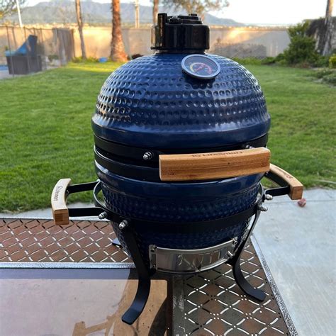 Kamado Ceramic Charcoal Grill With Bonus Accessory Pack Blue Artofit