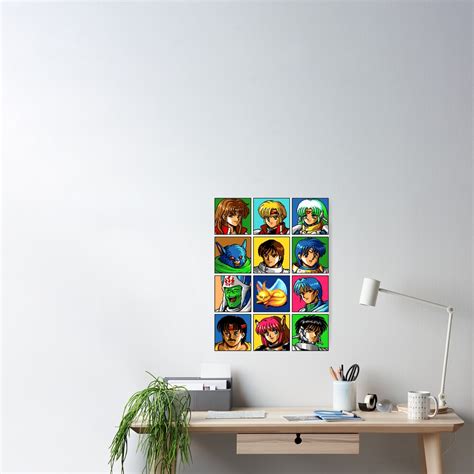 "Phantasy Star IV Characters" Poster for Sale by winscometjump | Redbubble