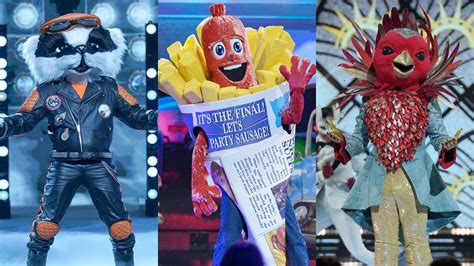 The Masked Singer Spoilers First Look At Final As Robin Sausage And Badger Are Unmasked