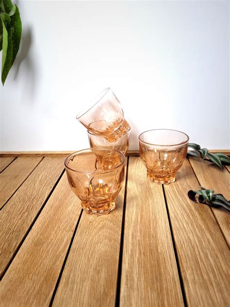 Set Verres Roses Vintage Coucou Retro