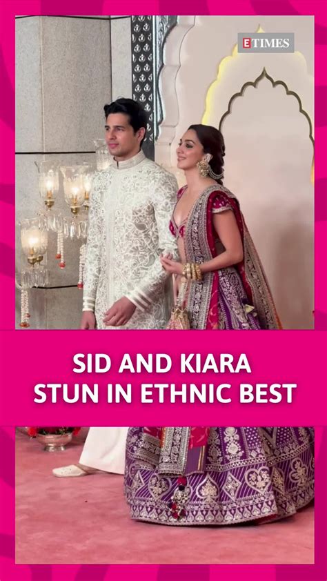 Sidharth Malhotra Kiara Advani Grace Anant Ambani S Wedding In Mumbai