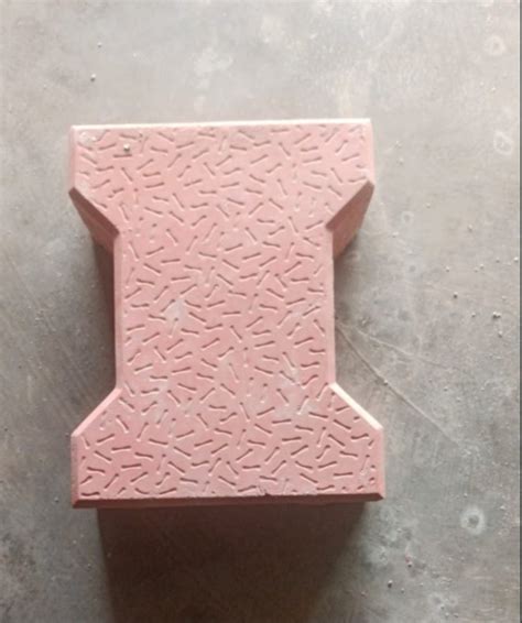 Cement Red I Dumble Paver Block For Flooring Thickness 6mm At Rs 55