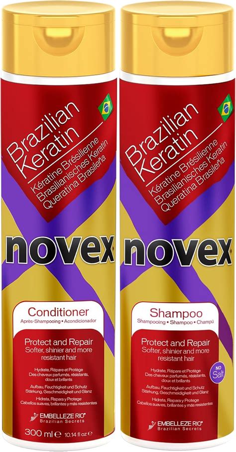 Novex Brazilian Keratin Shampoo And Conditioner 1014 Oz Duo Set By Novex Amazonca Beauty