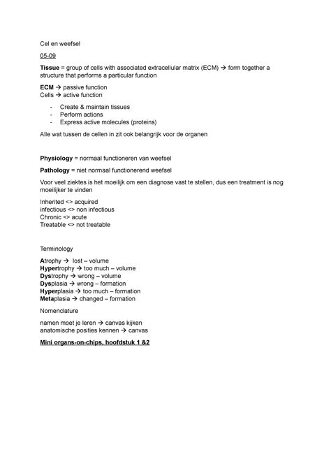 Cel En Weefsel 3 Cel Cel En Weefsel 05 Tissue Group Of Cells